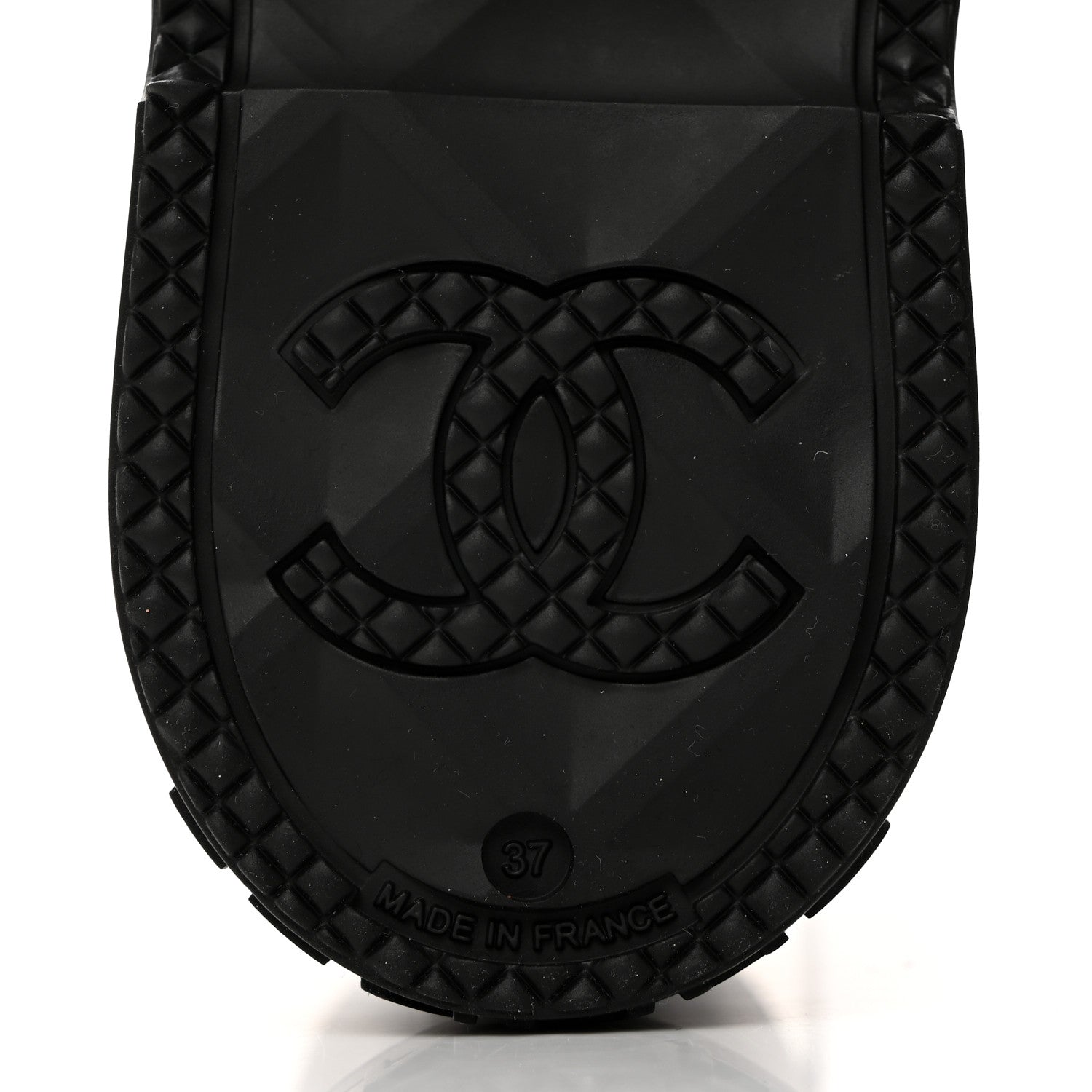 Chanel Caoutchouk CC High Boots 37 Black 8 of 8