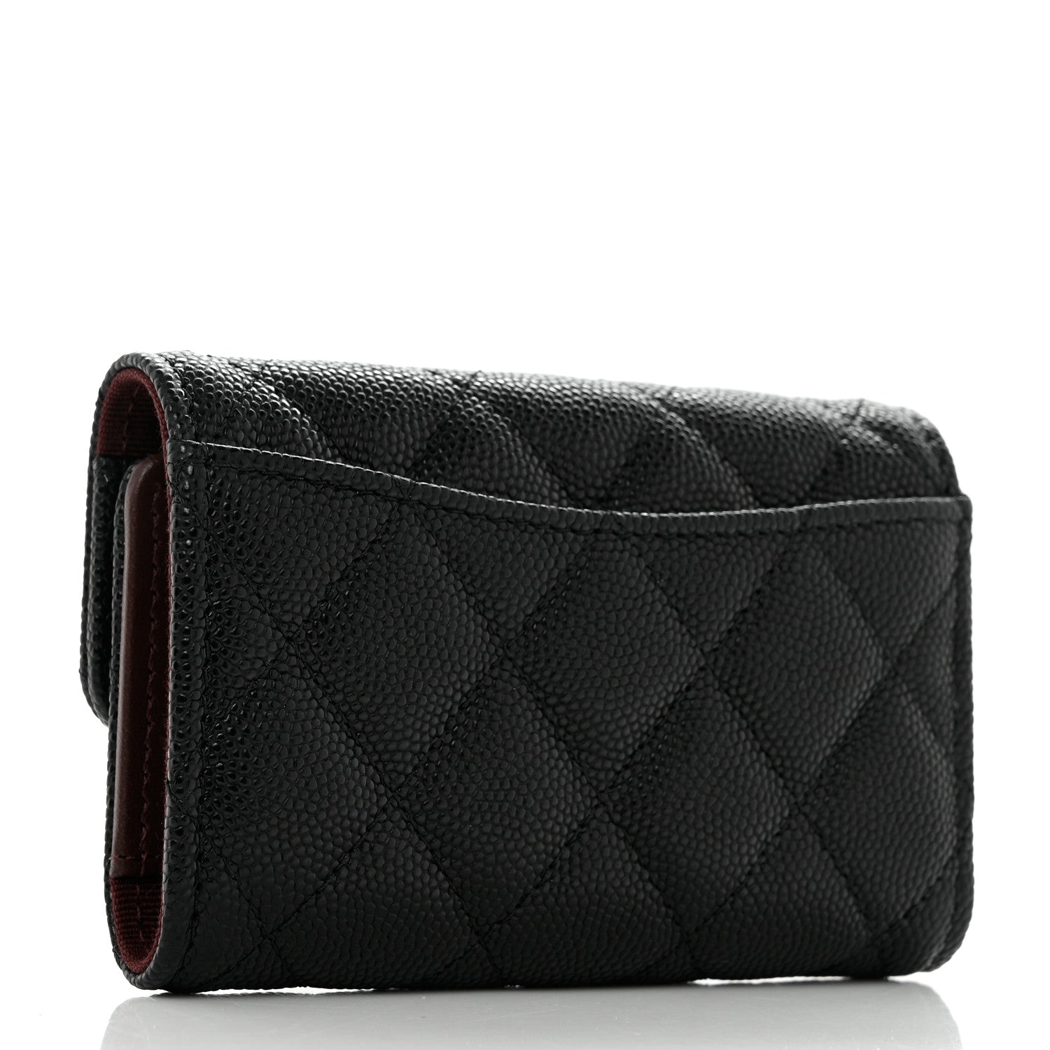 Chanel Caviar Quilted Classic 4 Key Holder Wallet Black 3 of 9