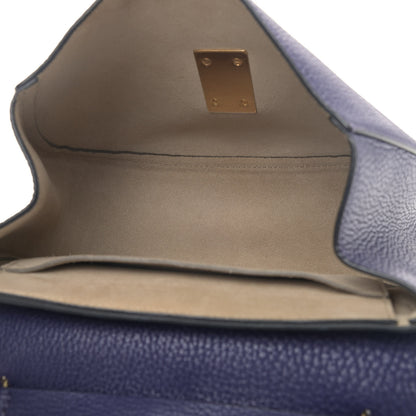 Chloe Grained Lambskin Drew Shoulder Bag Royal Navy 4 of 11
