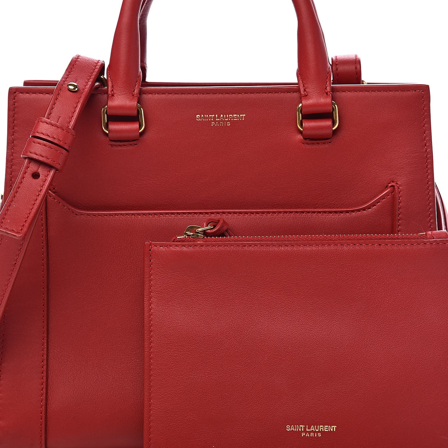 Smooth Calfskin Small East Side Tote Rouge Eros