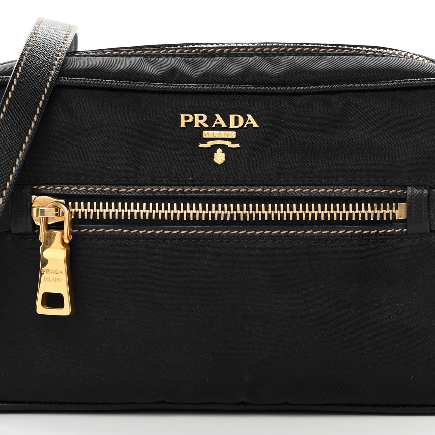 Tessuto Nylon Mini Camera Crossbody Black
