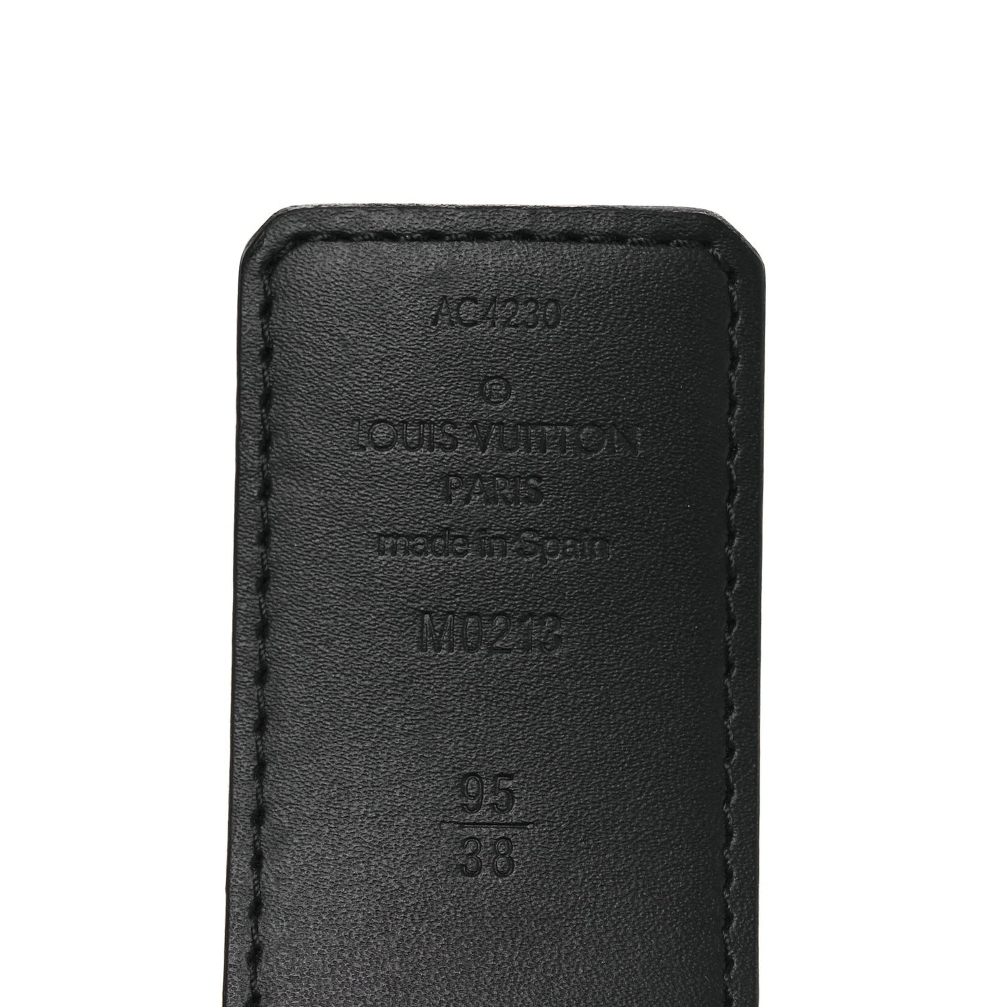 Damier Graphite 40mm LV Initiales Belt 95 38