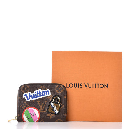 Louis Vuitton Monogram Travel Stickers Zippy Coin Purse 9 of 9
