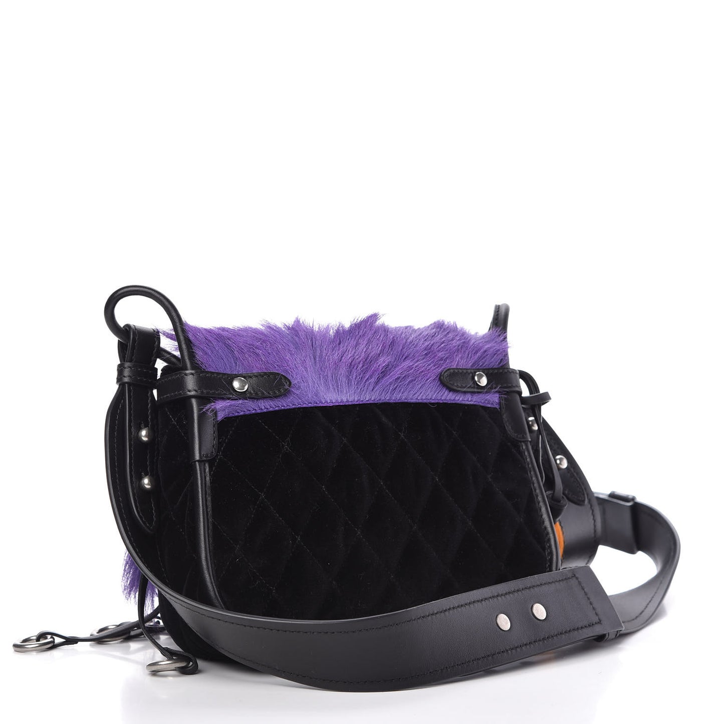 Calf Hair Velluto Corsaire Antic Crossbody Bag Giacinto Black