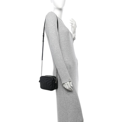 Saint Laurent Calfskin Y Quilted Monogram Mini Loulou Bowling Bag Black 2 of 10
