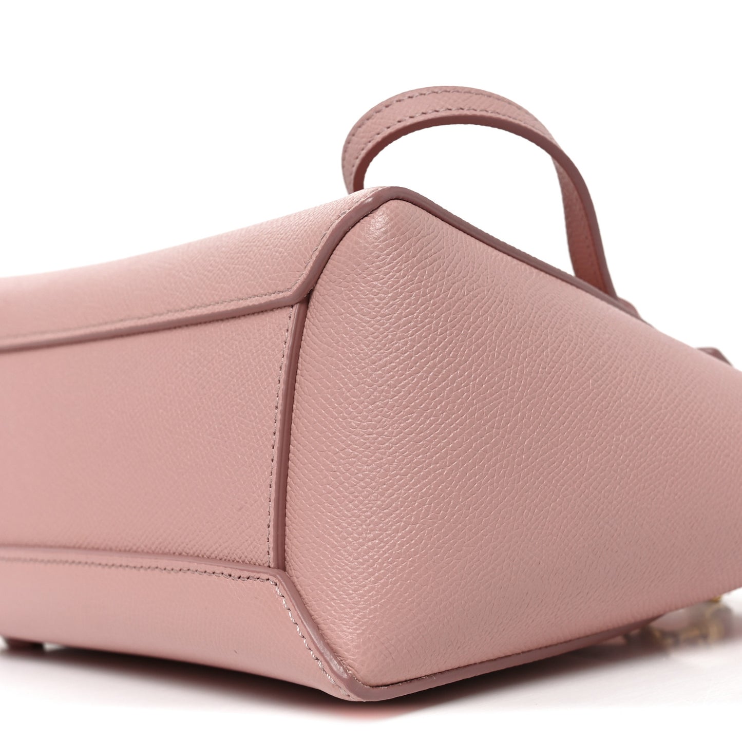 Grained Calfskin Nano Belt Bag Vintage Pink