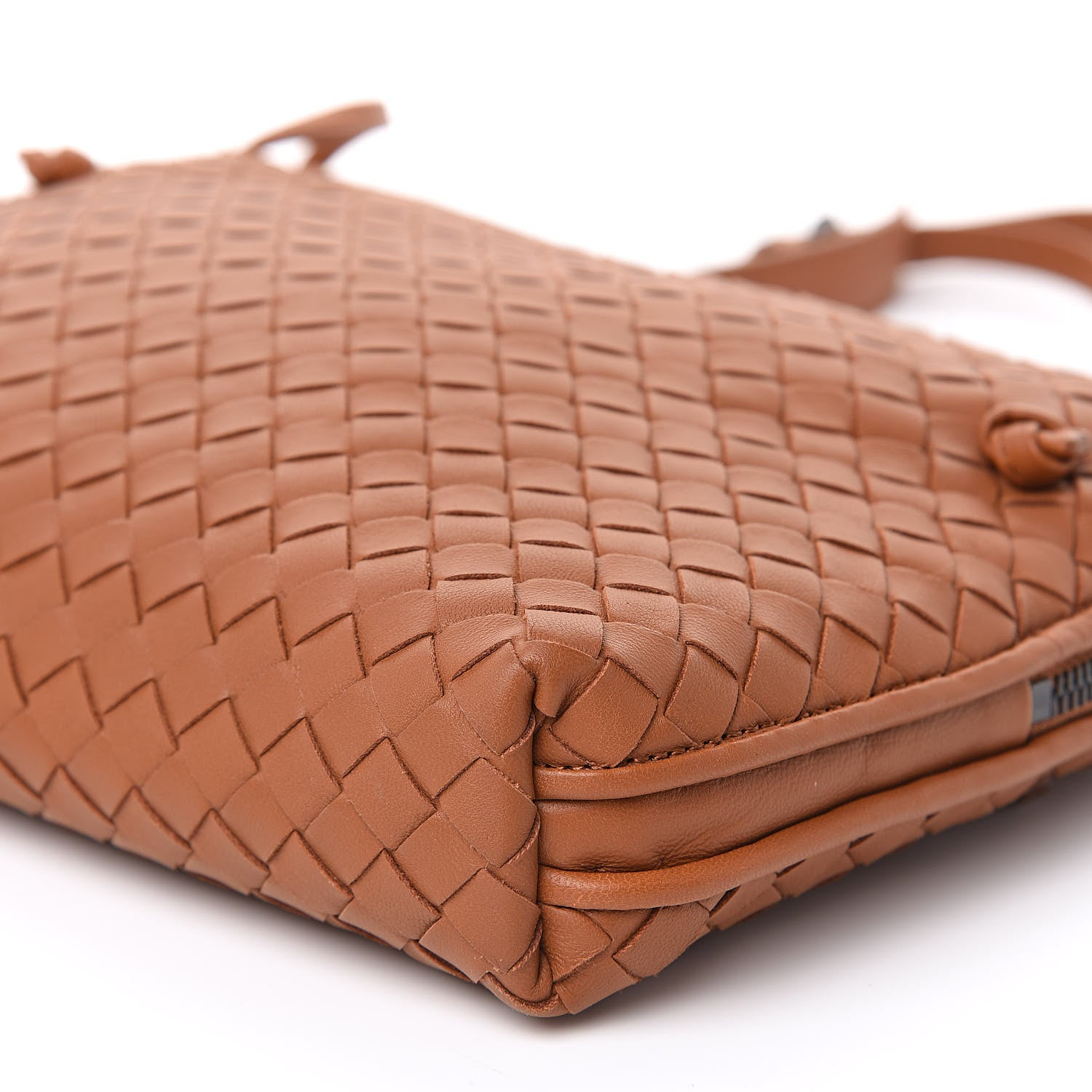 Bottega Veneta Nappa Intrecciato Pillow Crossbody Messenger Dark Calvados 10 of 11