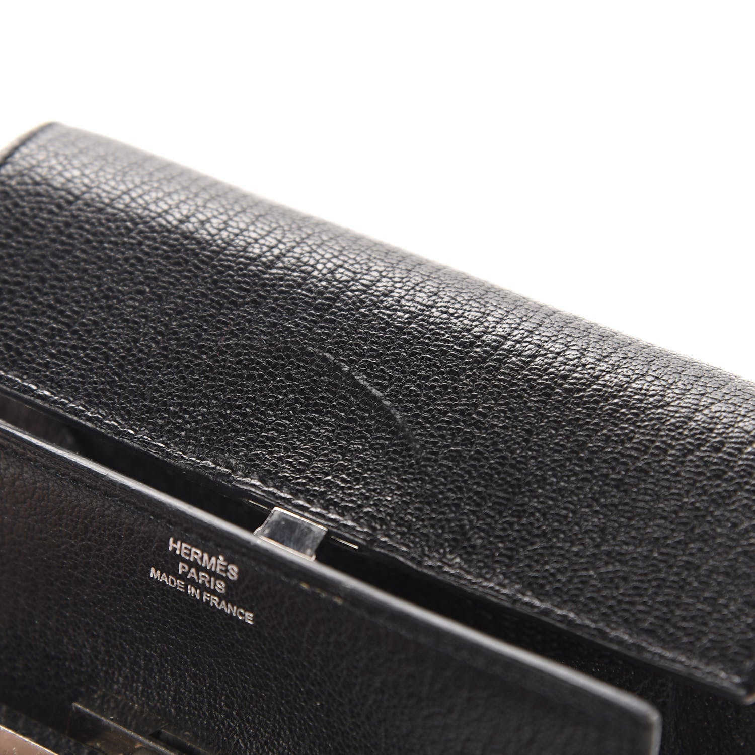 Hermes Chevre Chamkila Mini Cinhetic Wallet Black 12 of 13