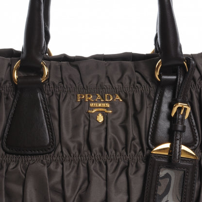 Prada Tessuto Nylon Gaufre Tote Fumo 3 of 8