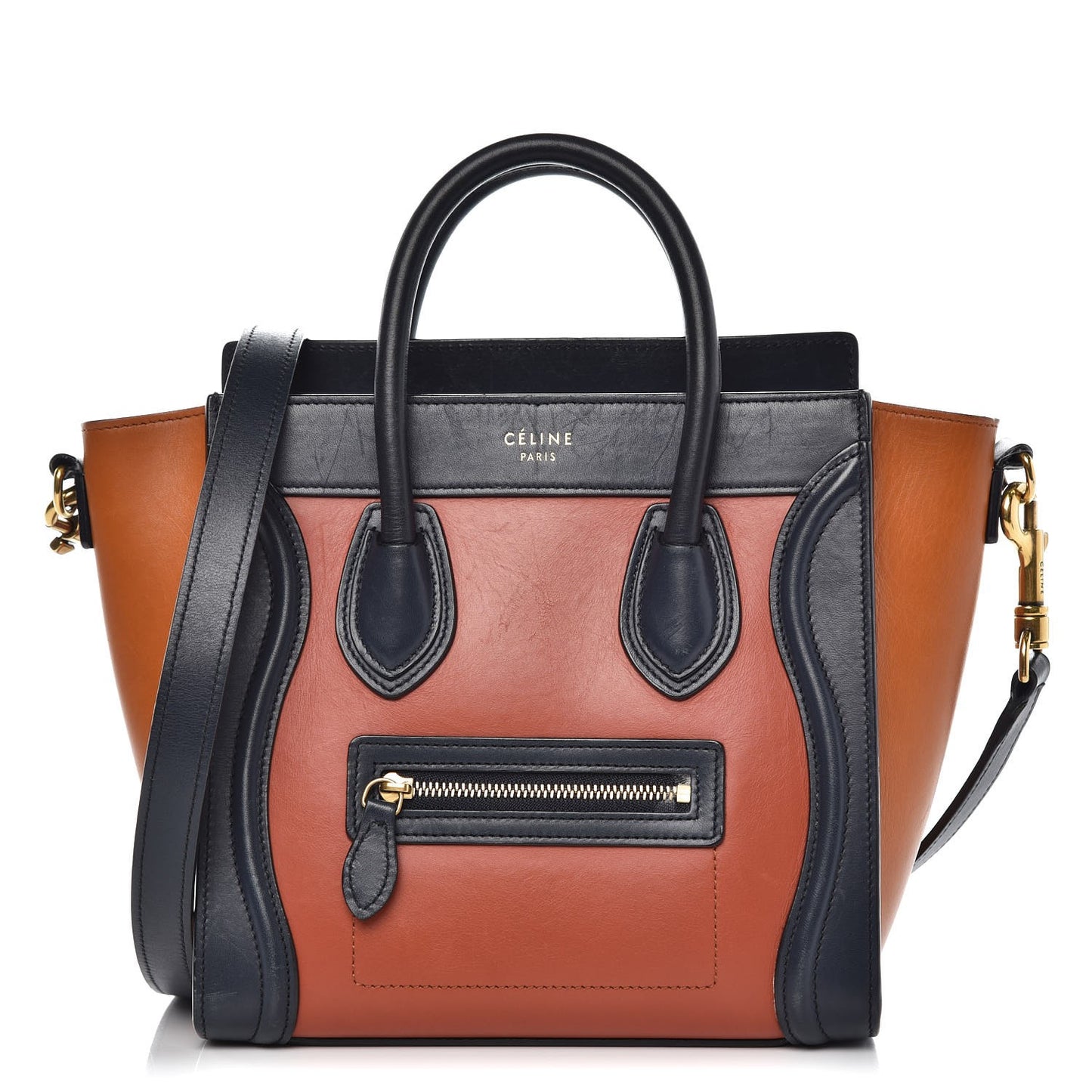 Smooth Calfskin Nano Tri-Color Luggage