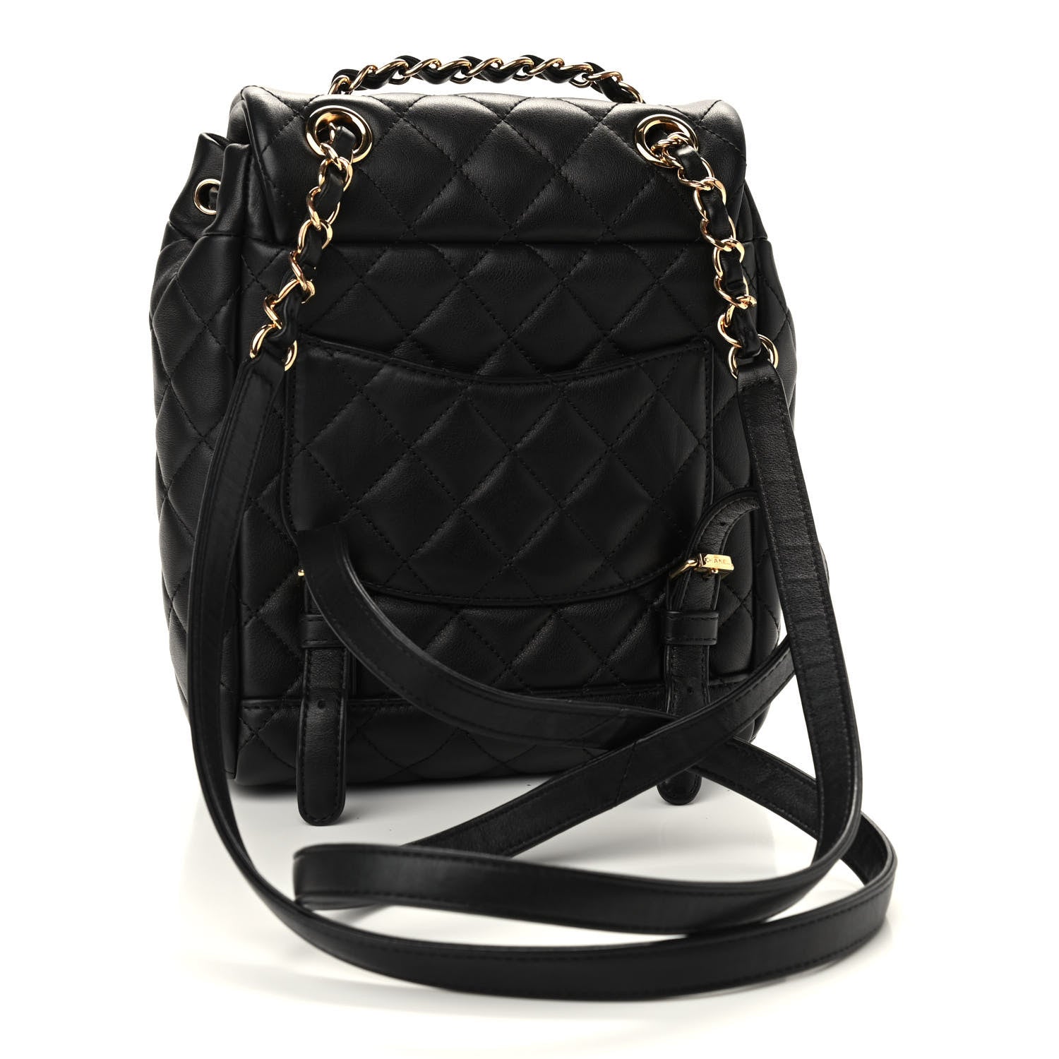 Chanel Calfskin Quilted Mini Urban Spirit Backpack Black 3 of 9