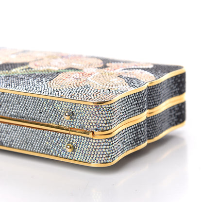 Judith Leiber Swarovski Crystal Flower Minaudiere Clutch 7 of 11
