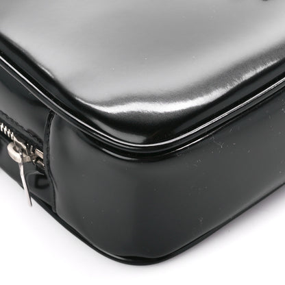 Saint Laurent Shiny Calfskin Monogram Mini Lou Camera Bag Black 9 of 11