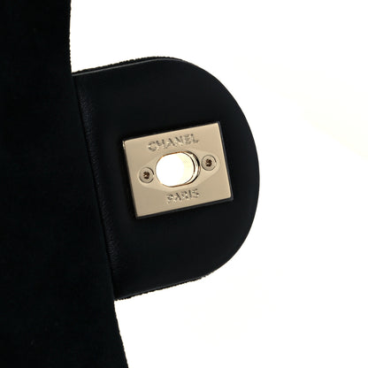 Chanel Velvet Quilted Mini Rectangular Pearl Crush Flap Black 6 of 12