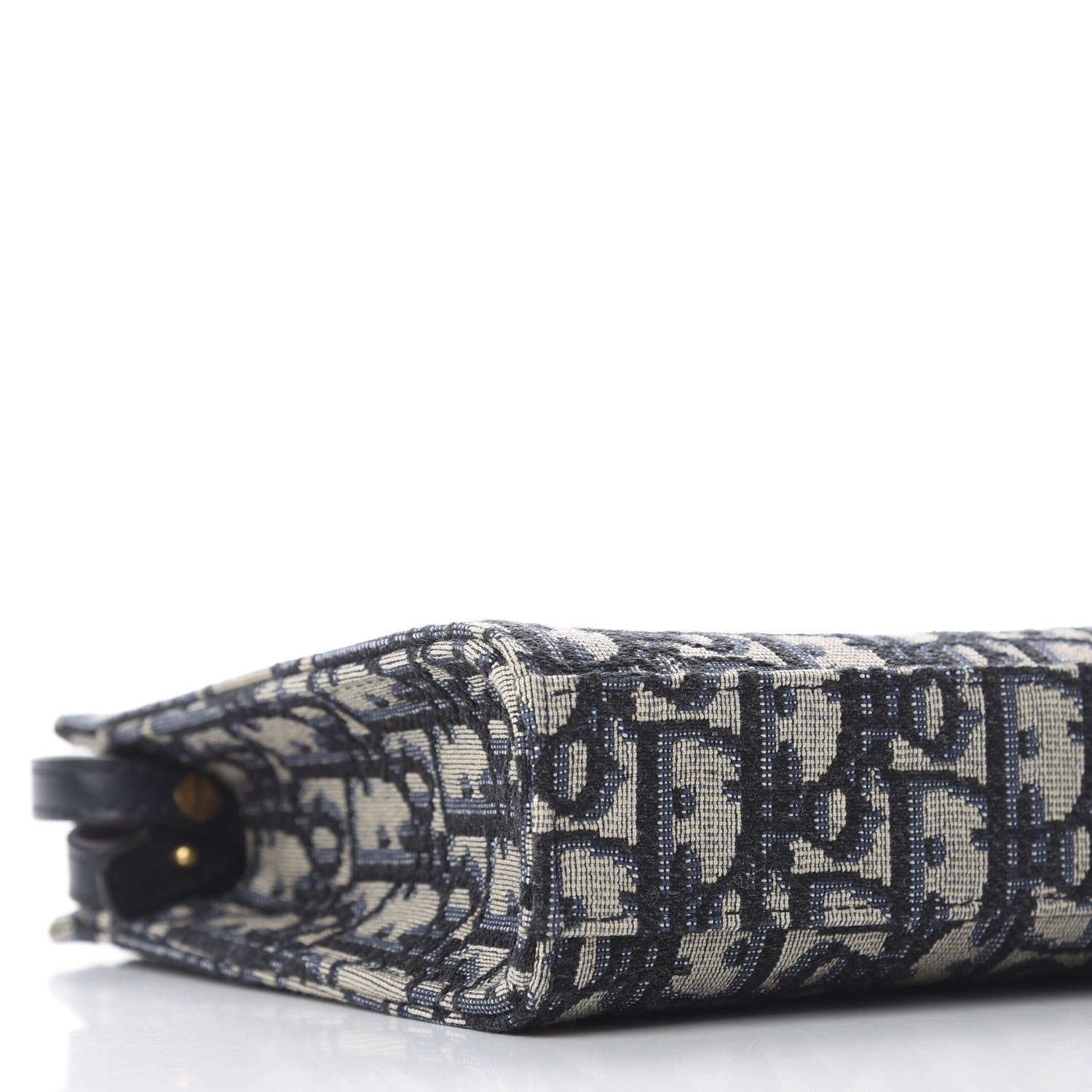 Christian Dior Oblique Zipped Pouch Clutch Blue 5 of 10