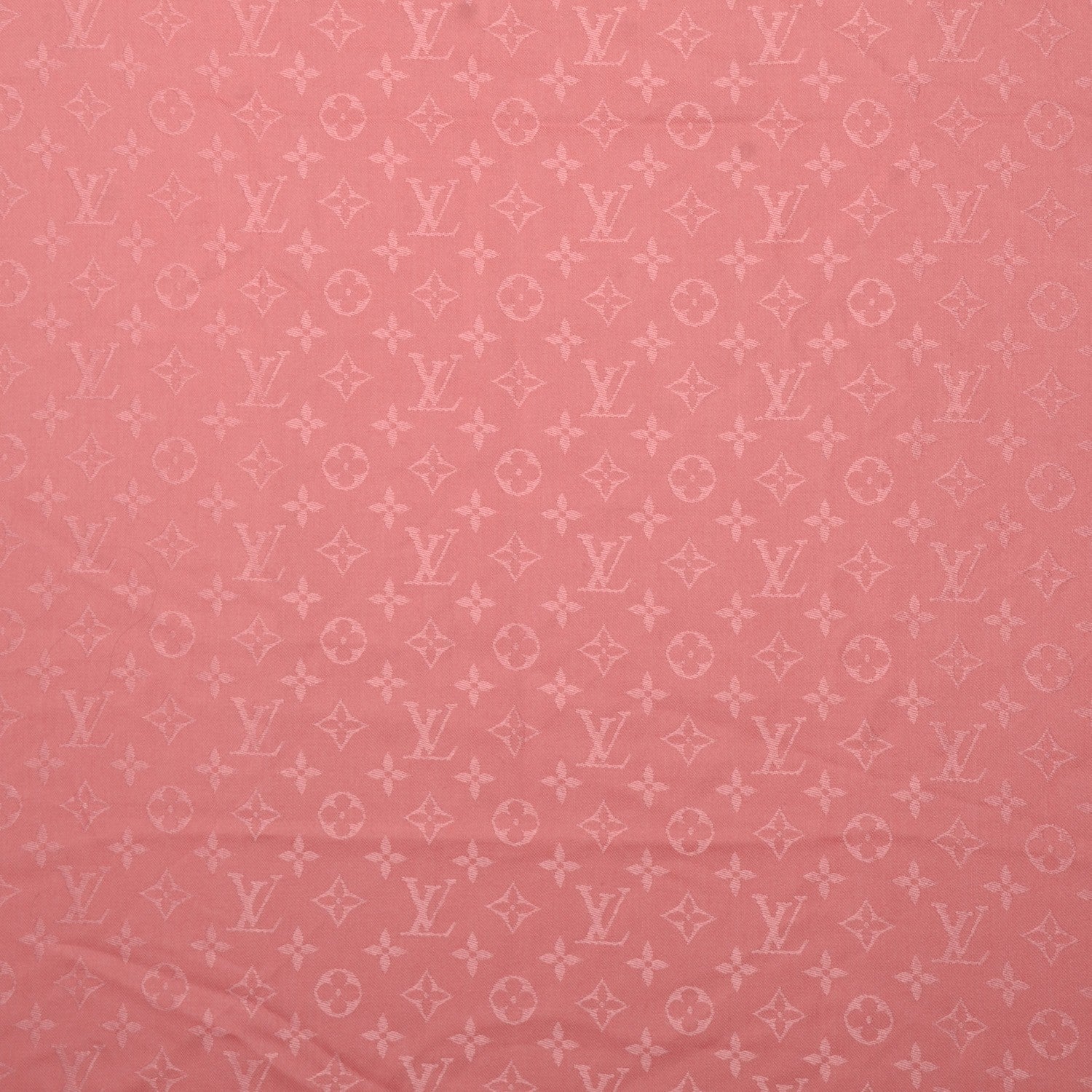 Louis Vuitton Silk Wool Monogram Shawl Corail 1 of 10