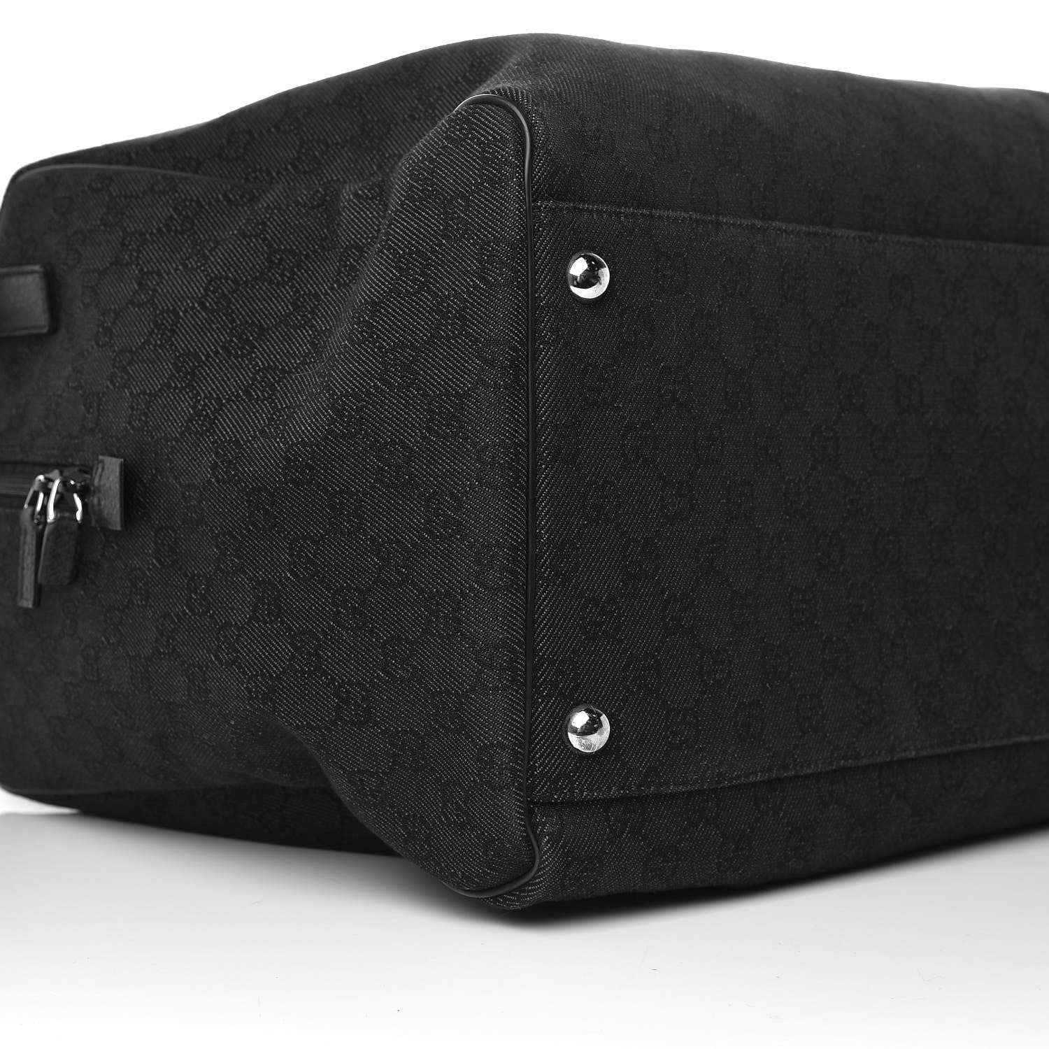 Gucci Denim Monogram Large Duffle Black 8 of 9