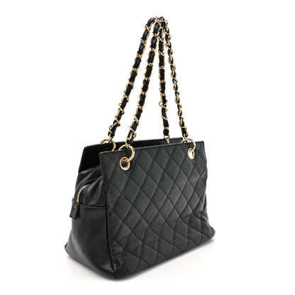 Chanel Caviar Quilted Petit Timeless Tote PTT Black 3 of 10