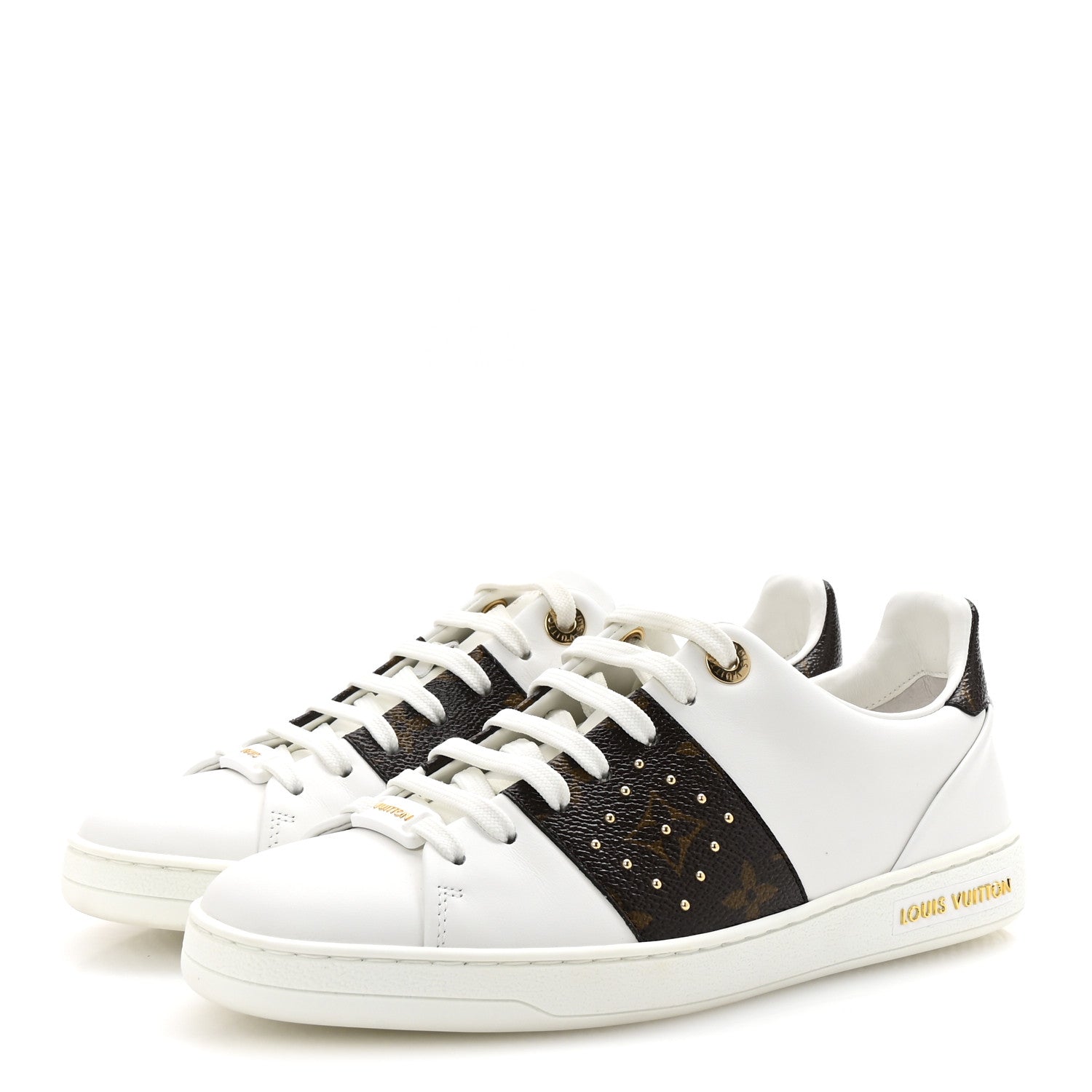 Louis Vuitton Monogram Stud Front Row Sneaker 37 White 4 of 10