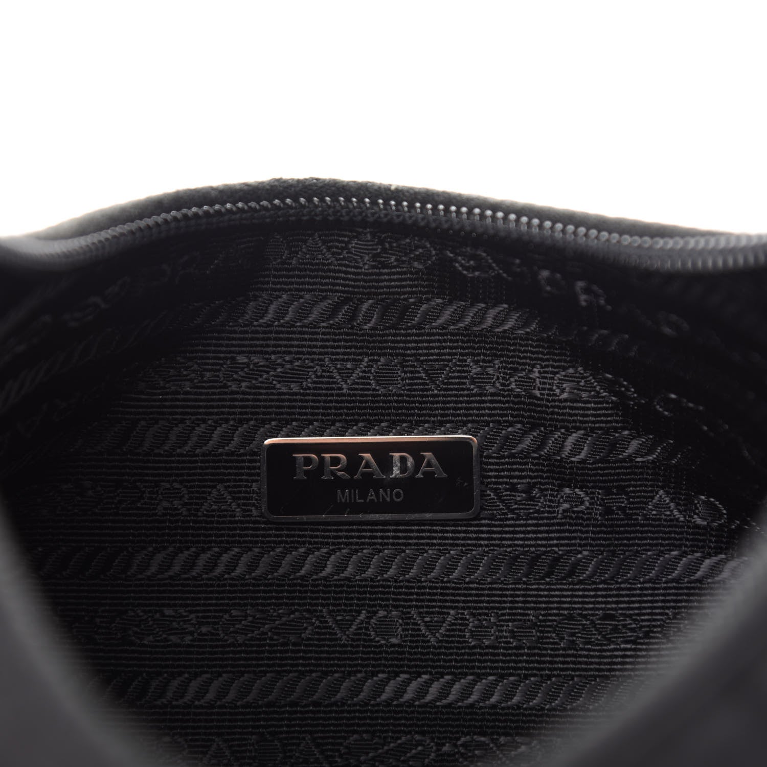 Prada Tessuto Nylon Mini Re-Edition 2000 Bag Black 8 of 12