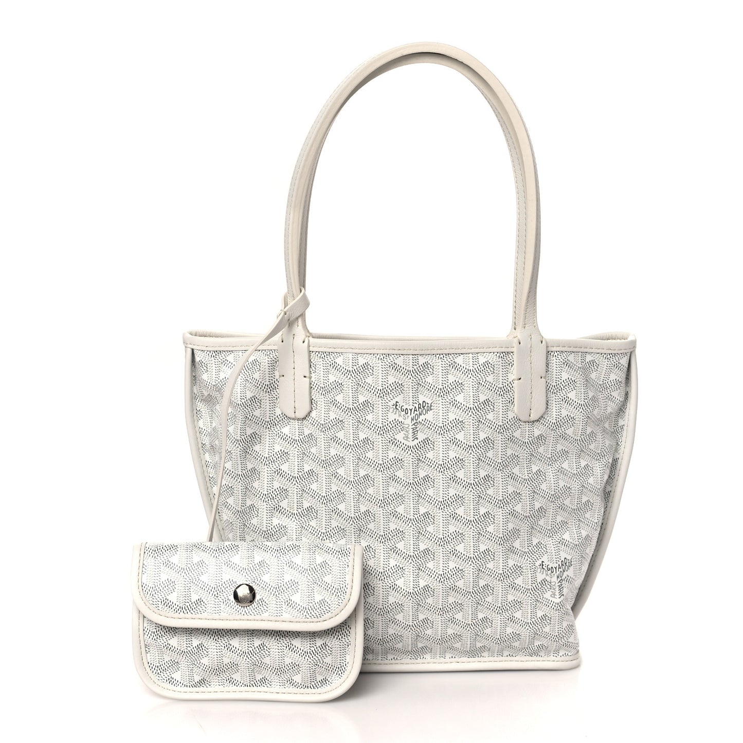Goyardine Reversible Mini Anjou White