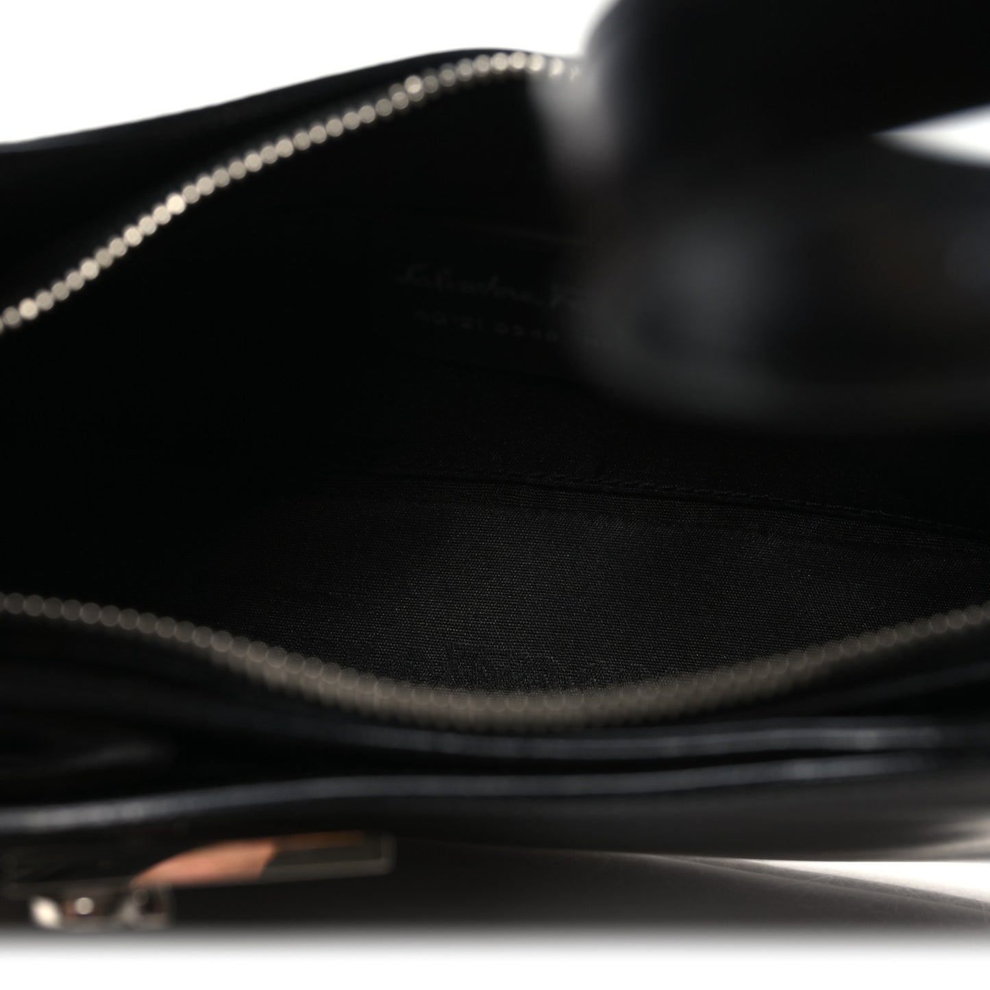 Soft Calfskin Gancini Hobo Black