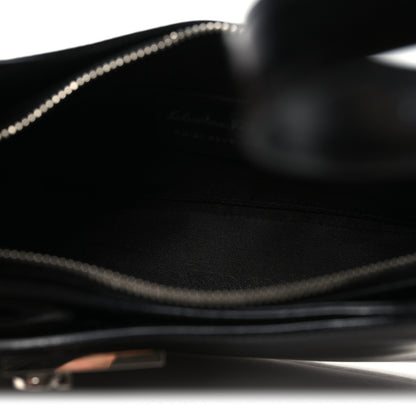 Salvatore Ferragamo Soft Calfskin Gancini Hobo Black 5 of 9