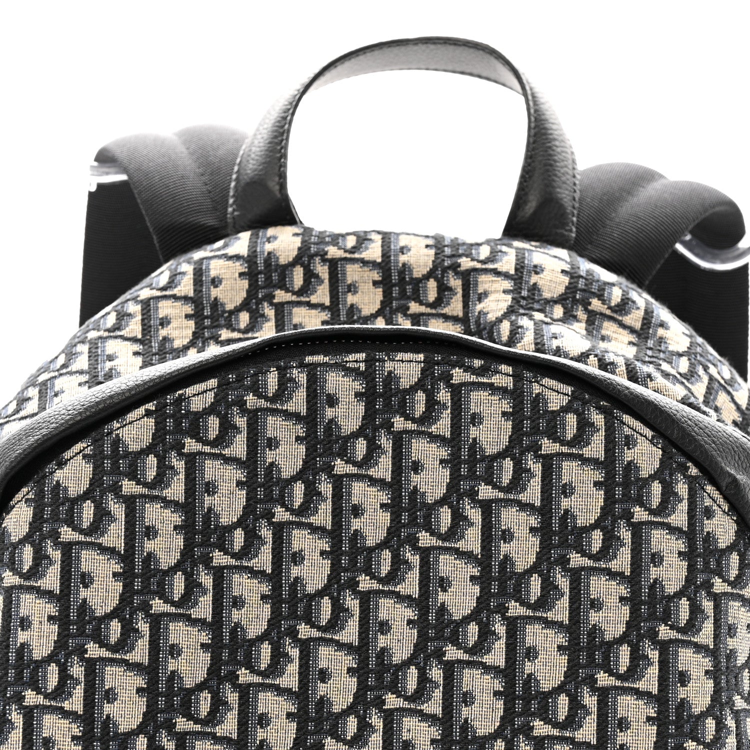Christian Dior Oblique Calfskin Rider Backpack Beige Black 9 of 15