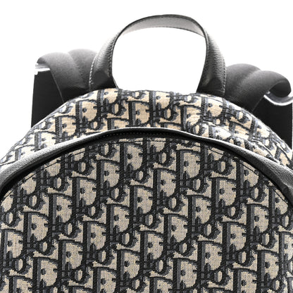 Christian Dior Oblique Calfskin Rider Backpack Beige Black 9 of 15