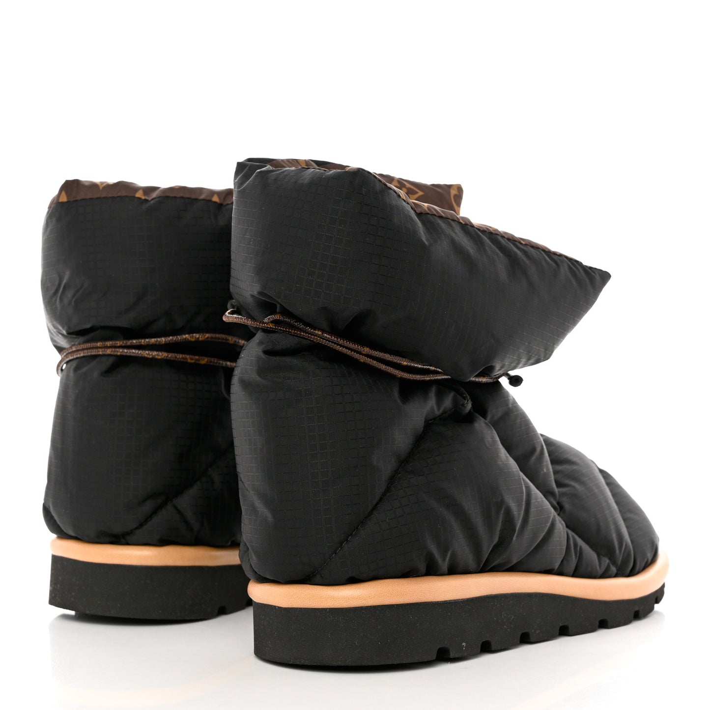Nylon Monogram Pillow Comfort Ankle Boot 40 Black