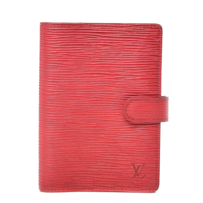 Louis Vuitton Epi Small Ring Agenda Cover Castillan Red 1 of 12