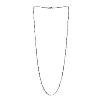 David Yurman Sterling Silver 2.7mm Small Box Chain Necklace 22" 3 of 4