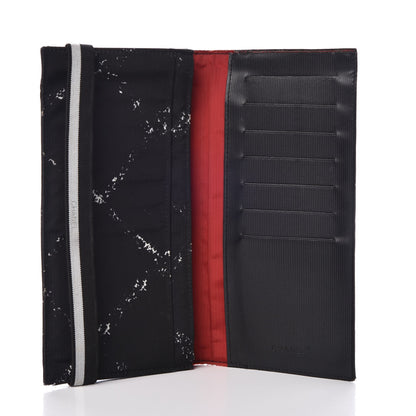 Chanel Nylon Travel Flap Wallet Black 5 of 10