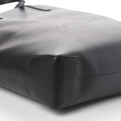 Burberry Calfskin TB Motif Embossed Tote Black 7 of 8