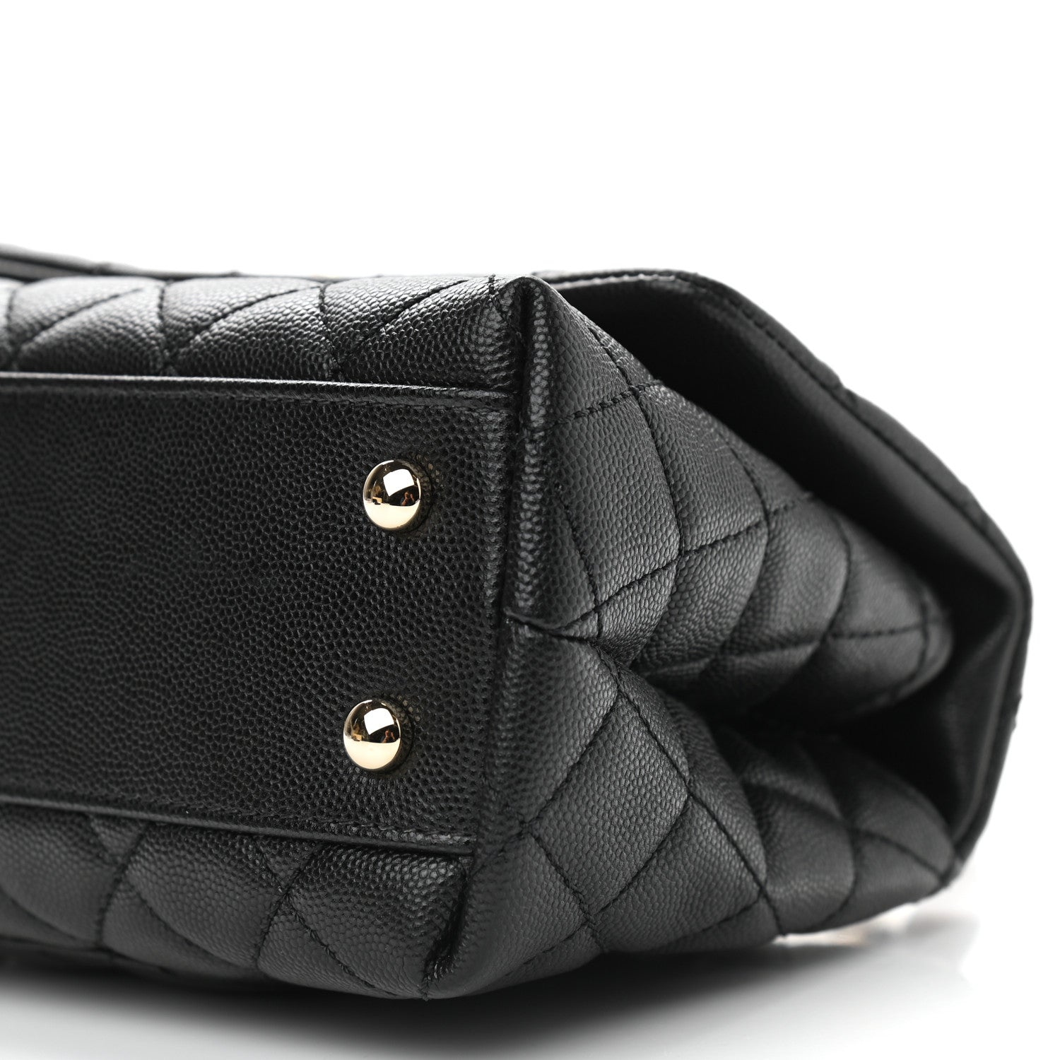 Chanel Caviar Lizard Embossed Quilted Mini Coco Handle Flap Black 8 of 8