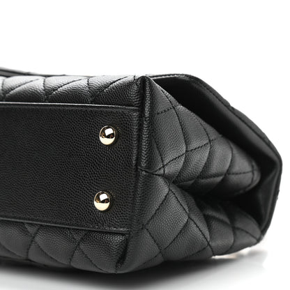 Chanel Caviar Lizard Embossed Quilted Mini Coco Handle Flap Black 8 of 8