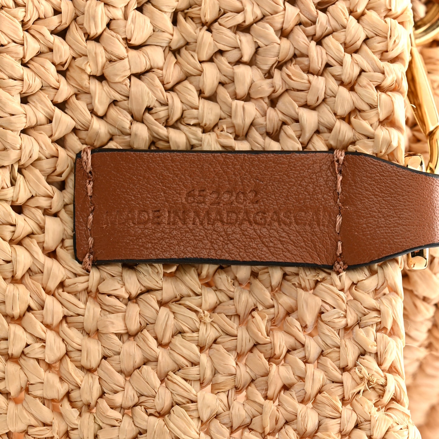 Raffia Paula's Ibiza Slit Tote Bag Natural Tan