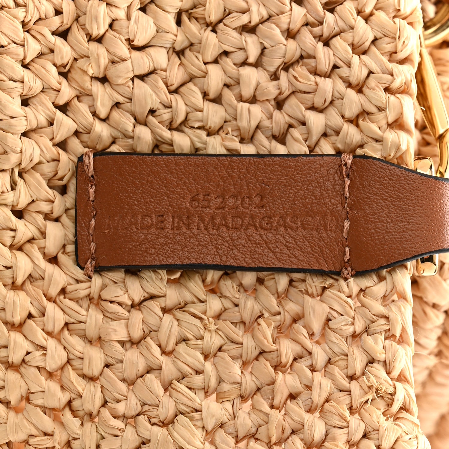 Loewe Raffia Paula's Ibiza Slit Tote Bag Natural Tan 6 of 9