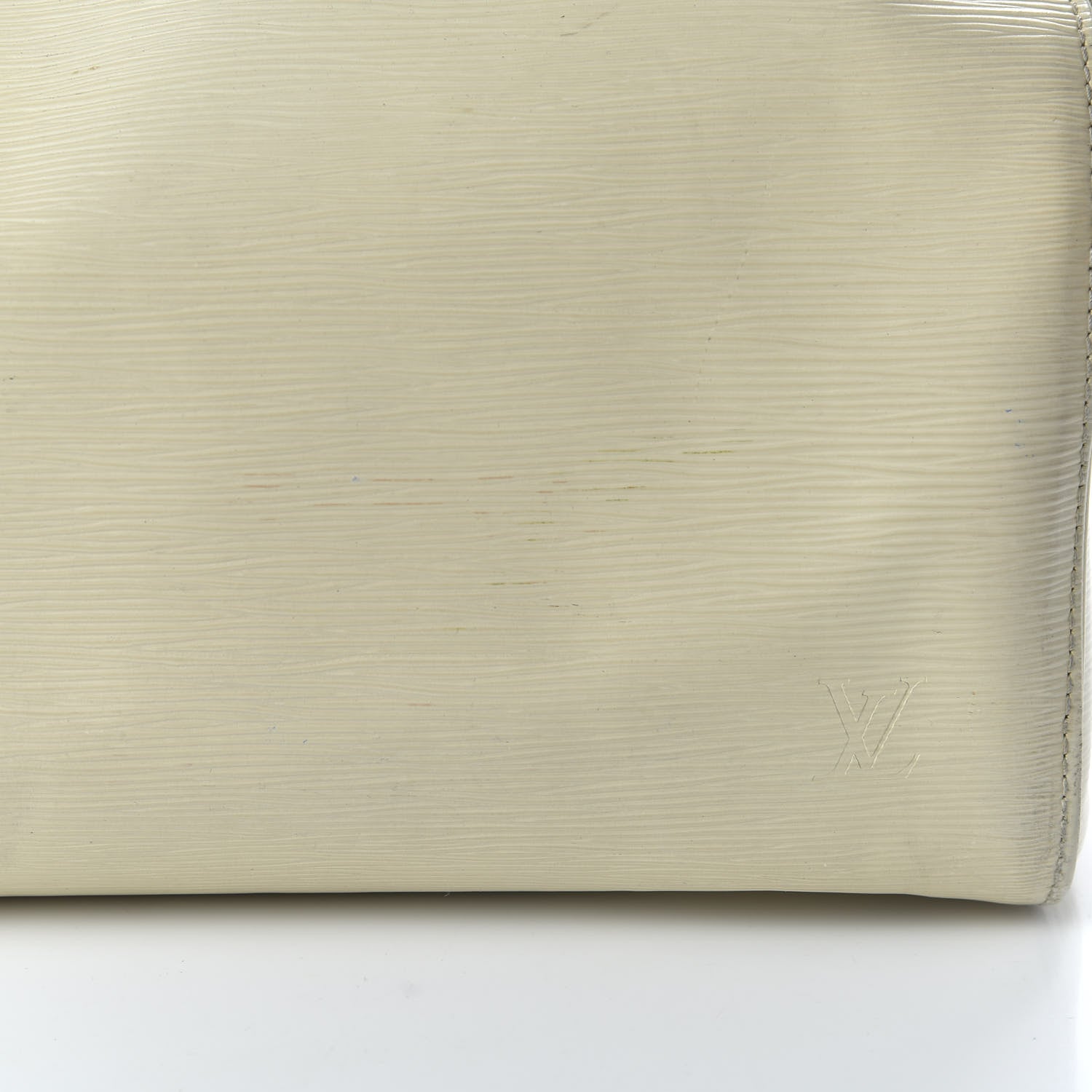 Louis Vuitton Epi Speedy 30 Ivory 9 of 12