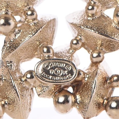Chanel Pearl Crystal CC Brooch Gold 4 of 5