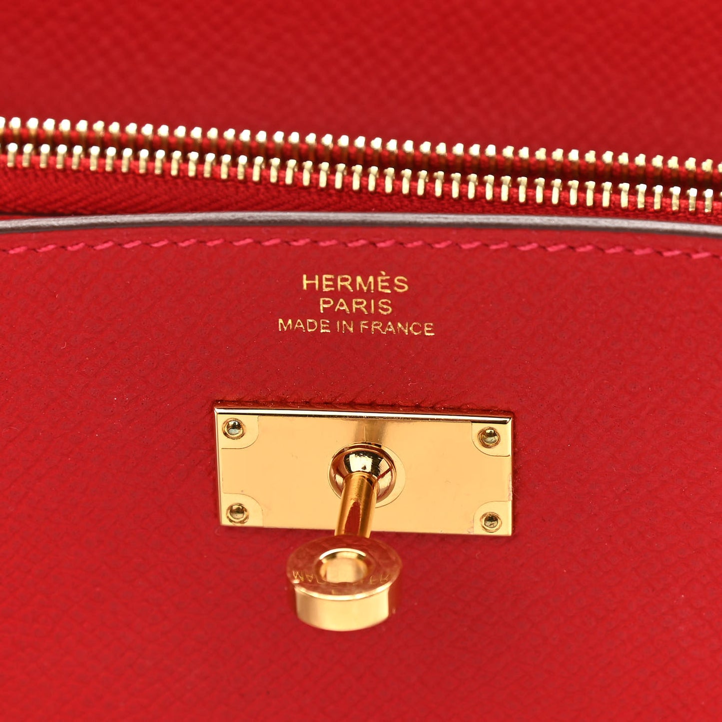 Epsom Kelly Wallet To Go Rouge Casaque