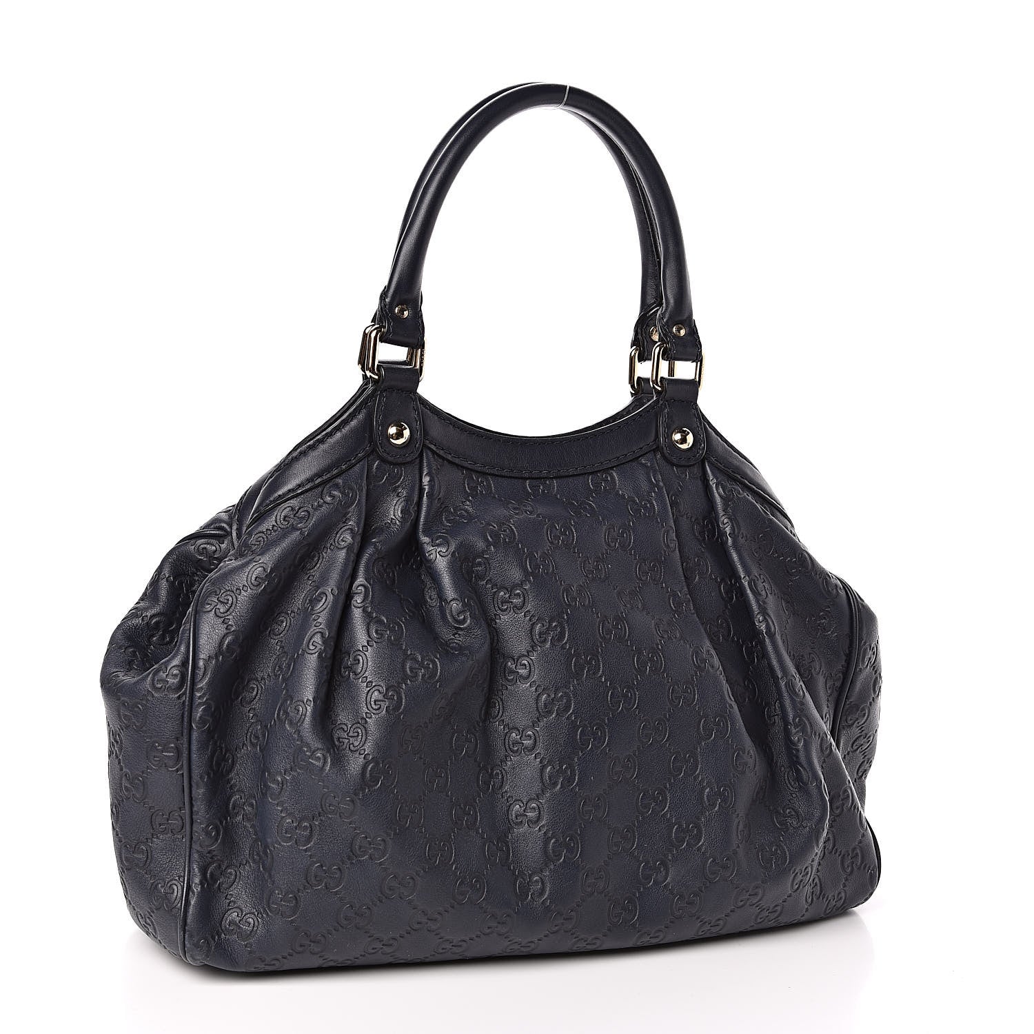 Gucci Guccissima Medium Sukey Tote Blue 3 of 11