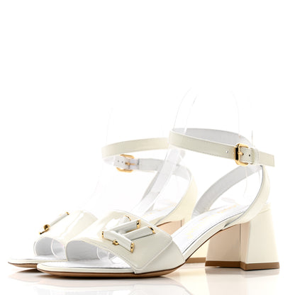 Louis Vuitton Patent Calfskin Shake Platform Sandal 36.5 White 3 of 13