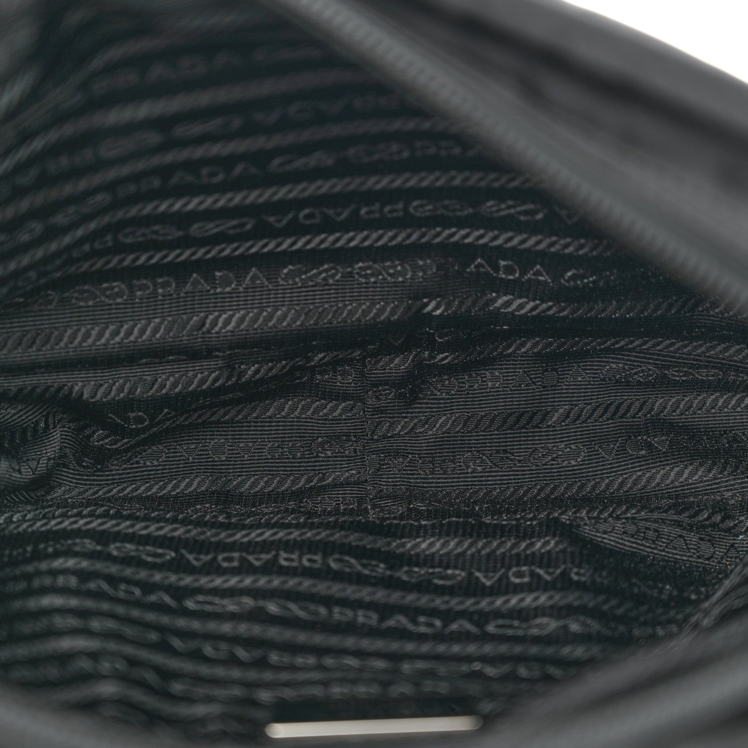 Prada Re-Nylon Vela Saffiano Pocket Double Zip Shoulder Bag Black 5 of 10