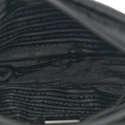 Prada Re-Nylon Vela Saffiano Pocket Double Zip Shoulder Bag Black 5 of 10