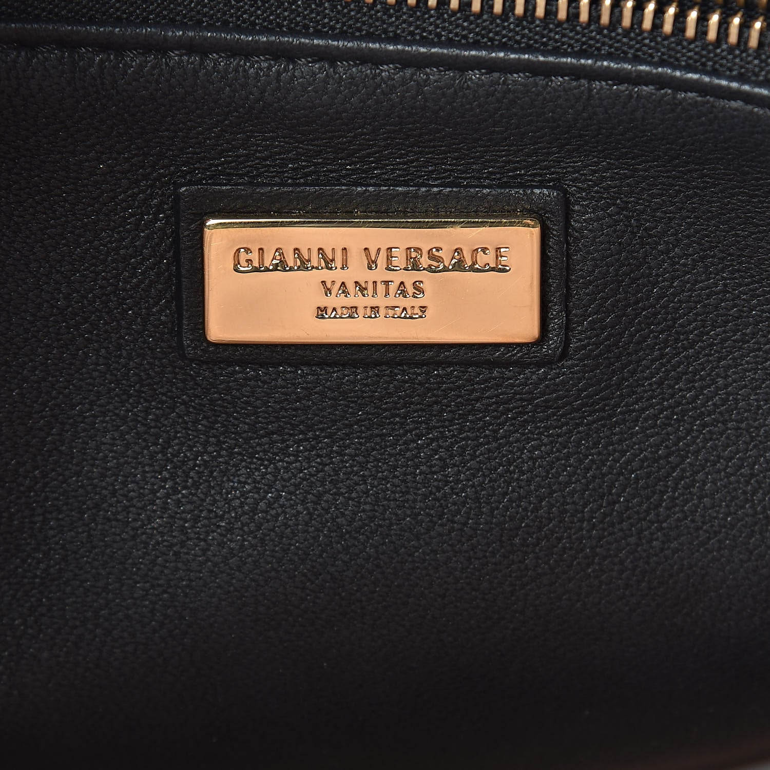 Versace Nappa Barocco Quilted Vanitas Medea Shoulder Bag Black 7 of 9