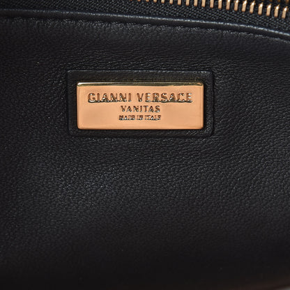 Versace Nappa Barocco Quilted Vanitas Medea Shoulder Bag Black 7 of 9