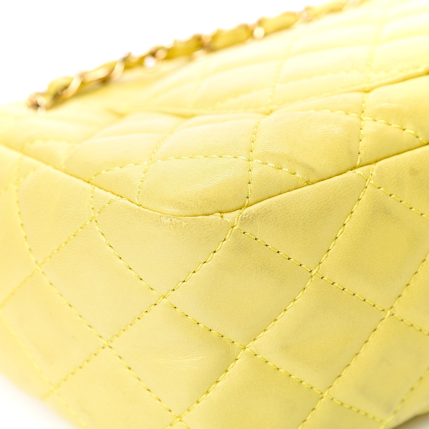 Chanel Calfskin Reissue Medium Camera Case Yellow 12 of 16