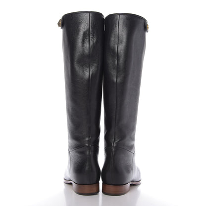 Gucci Calfskin Piuma Lux Energy High Boots 38.5 Black 6 of 10