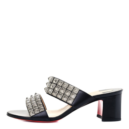 Christian Louboutin Nappa Myriadiam 55 Slide Sandals 39.5 Black 1 of 8